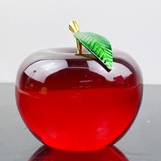 上市红色水晶苹果摆件创意，圣诞节平安夜送客户朋友礼物