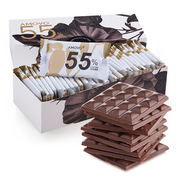 amovo魔吻55%苦甜均衡考维曲纯黑巧克力，纯可可脂，零食品喜糖2盒装
