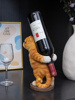 欧式创意红酒架酒柜装饰品摆件，餐厅吧台可爱猫，酒瓶架乔迁新居