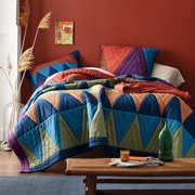 美国品牌全棉手工拼布床盖，空调被夏被绗缝被空调，被薄被孤品专拍