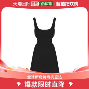 99新未使用香港直邮valentino女士黑色，聚酯纤维无袖腰部两侧