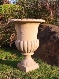欧式复古花盆 创意户外别墅花园 庭院装饰摆件玻璃钢落地高脚花瓶
