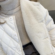 童装棉袄2022女童洋气外套儿童，冬装宝宝韩版保暖上衣加绒休闲