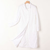 女装品牌折扣棉布白色中长款衬衫夏时尚通勤防晒上衣