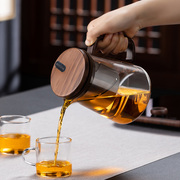 玻璃泡茶壶旋转升降式茶水分离过滤商用飘逸杯玻璃内胆花茶壶神器