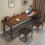 全实木双人书桌家用卧室电脑桌，工作办公写字台茶桌，书法客厅长桌子