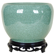 加厚大花盆陶瓷带分离底座特大号简约个性家用绿萝蝴蝶兰陶盆