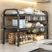 厨房置物架收纳篮缩下水槽置物架橱柜可伸缩分层架子储物架收纳架