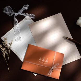 日系可爱ins情侣信纸信封套装质感精美文艺新年礼物书手写