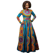 非洲民族风数码印花连衣裙african style long printed dress