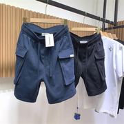 出口欧洲p44军工硬货大口袋，棉五分裤针织运动工装裤，男女款短裤