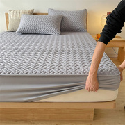 a类夹棉床笠单件床垫，套纯棉加厚席梦思，防滑保护套全棉床罩床单套
