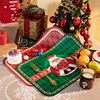 圣诞皮革餐垫餐桌垫防水放油防烫隔热垫碗垫盘垫家用北欧风餐具垫