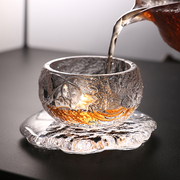 琉璃主人杯耐热玻璃，功夫茶具茶杯个人，专用小单杯子品茗杯茶道家用