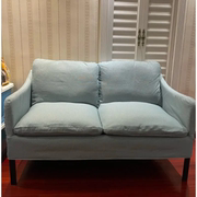 IKEA宜家提伯勒比布艺双人沙发简易小户型出租屋装饰会客休闲沙发