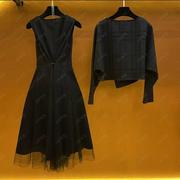 小香风套装2023秋季名媛气质高级感小洋装外套连衣裙两件套女