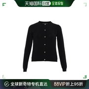 香港直邮boutiquemoschino女士，黑色针织开衫ra0924-1100-0555