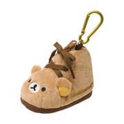 日本进口san-x_rilakkuma轻松熊懒懒(熊，懒懒)熊鞋子(熊鞋子，)造型附挂勾零钱收纳包