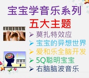 宝宝学音乐早教胎教系列mp3音频异想世界全脑右脑开发莫扎特效应