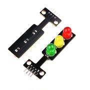 led交通信号灯模块5v红绿灯，发光模块电子，学习积木编程单控板