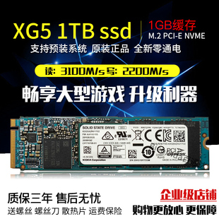 Kioxia/铠侠 XG5 1T M.2 2280 NVME 笔记本台式机东芝SSD固态硬盘