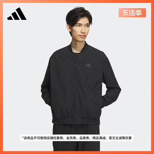 时尚飞行员领夹克，外套男装春季adidas阿迪达斯轻运动ip4958