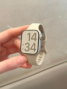 糖果色硅胶运动表带，适用于苹果手表applewatchs9s8s7se21男女6543