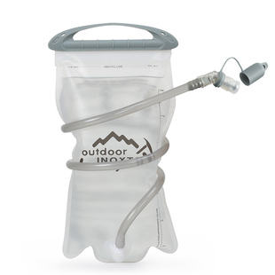 inoxto水袋户外便携折叠大容量储水囊，饮水1.5l2l带1米吸管防尘盖
