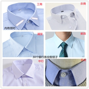 蓝色条纹假领子男女通用白色衬衫，衣领百搭秋冬毛衣装饰领方领尖领