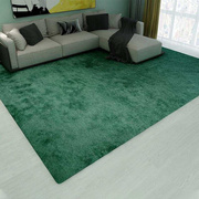 墨绿色地毯客厅沙发茶几，毯北欧素色地毯，卧室ins风轻奢大面积地垫