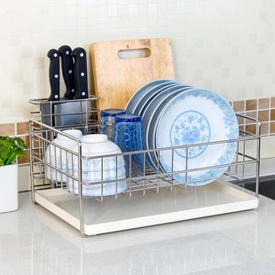 维度空间单层碗架304不锈钢，碗碟架沥水架厨房，置物架碗盘架滴水架