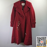GDC-PMAKW6101-17/4280粉红绵羊毛呢外套红色大衣2021秋