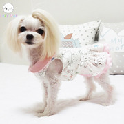 「Lazy Pet」韩国猫狗宠物手工制作兔子狐狸娃娃领无袖连衣裙