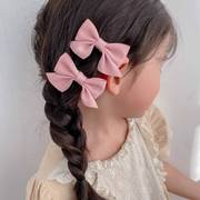 一对装韩式蝴蝶结发夹，边夹发卡女孩发饰宝宝，碎发对夹儿童头饰