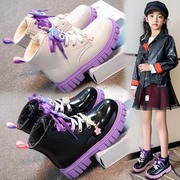 女童马丁靴2023秋冬季儿童，公主短靴中大童，小女孩棉鞋秋款棉靴