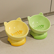 猫碗猫食盆陶瓷宠物碗猫咪喝水碗防打翻猫粮吃饭碗斜口大口径用品
