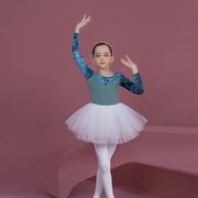 儿童舞蹈服金丝绒女童练功服考级，艺考中国舞练舞衣，中国舞芭蕾韩版