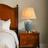 温馨灯具欧式灯简约卧室床头美式台灯中式客厅纯铜高档陶瓷复古柜