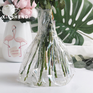 芯苼玻璃纸系列|透明塑料花束打底鲜花，包装纸卷材料手工包花艺(包花艺)纸