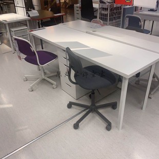宜家国内利蒙阿来斯书桌桌子创意，简约组合书桌带柜学习电脑桌