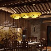 火锅店灯笼吊灯定制中式餐厅布艺吊灯红色灯罩，现代中国风雨伞阳台