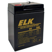 ELK 蓄电池6v12ah铅酸免维护电源6v12ah电子秤电池6v7ah消防应急