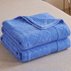 上海老牌全棉老式毛巾被纯棉成人夏季薄款单人盖毯毛巾毯空调毯子