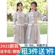 出租赁2024冬季伴娘，礼服女装中式显瘦姐妹团，秀禾新娘敬酒旗袍