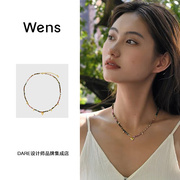 Dare买手店 Wens Jewels 爱心吊坠碧玺项链复古串珠天然石多巴胺