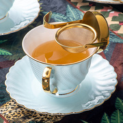 不锈钢镀金过滤滤网器，英式茶漏创意下午茶叶泡茶器茶滤茶水分离器
