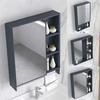 浴室镜挂墙式卫生间镜子带置物架洗手间洗漱台收纳一体智能镜柜