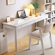 全实木窄书桌4045cm宽办公桌家用电脑桌子卧室小户型学习写字桌
