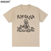 NIRVANA涅槃摇滚乐队短袖T恤New York卡复古美式朋克印花男女情侣