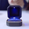 婚礼仪式戒指盒创意求婚高档钻戒盒子项链单双交换手镯收纳带灯盒